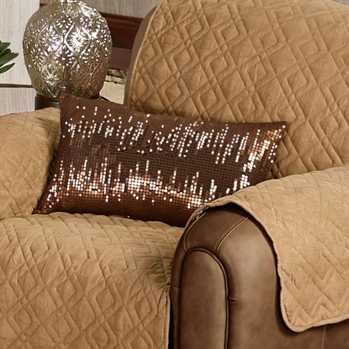 Delta Pleated Pillow Bronze Rectangle Thumbnail Image