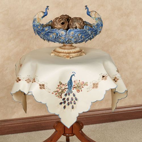 Proud Peacock Table Topper Multi Warm 36