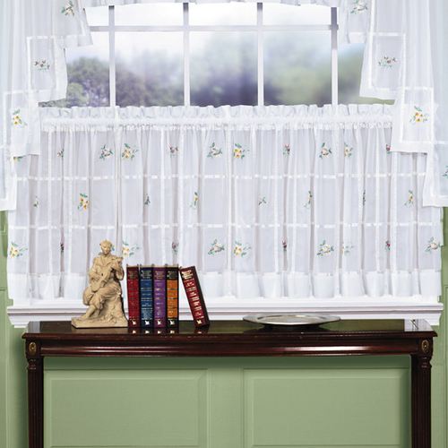 Mini Floral Sheer Tier Pair Thumbnail Image