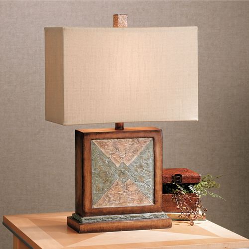 slate table lamp