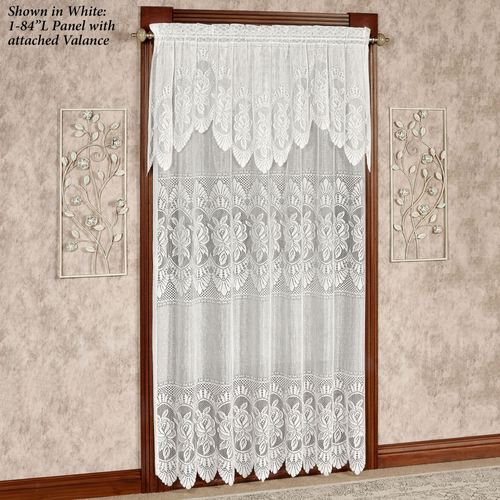 Adelina Lace Curtain Panel with Valance Thumbnail Image