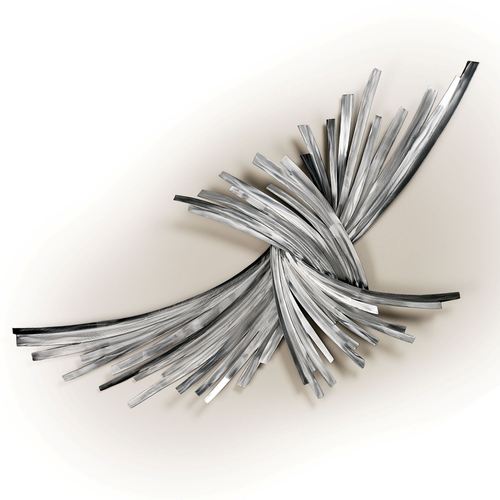 Infinity Silver Wall Sculpture Thumbnail Image