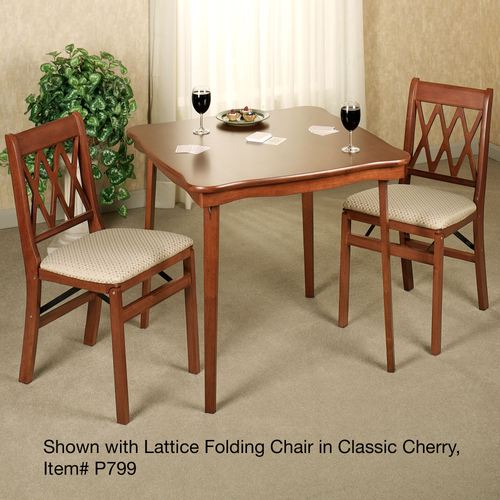 Scalloped Folding Card Table Thumbnail Image