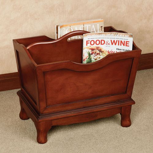 Lyndhurst Classic Cherry Wooden Magazine Rack