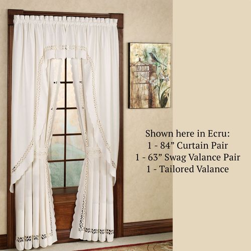 Hellina Long Swag Valance Pair 80 x 63 Thumbnail Image