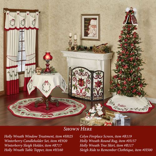 Winterberry Sleigh Tabletop Accent Red Thumbnail Image