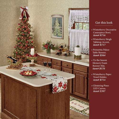 Winterberry Sleigh Tabletop Accent Red Thumbnail Image