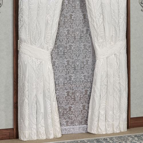 Bianco Wide Tailored Curtain Pair White 100 x 84 Thumbnail Image
