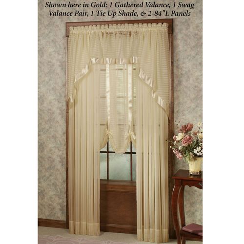 Nimbus Stripe Swag Valance Pair 60 x 38 Thumbnail Image