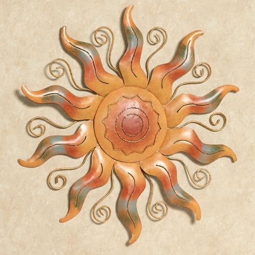 Fiesta Sun Metal Wall Art Multi Warm Thumbnail Image