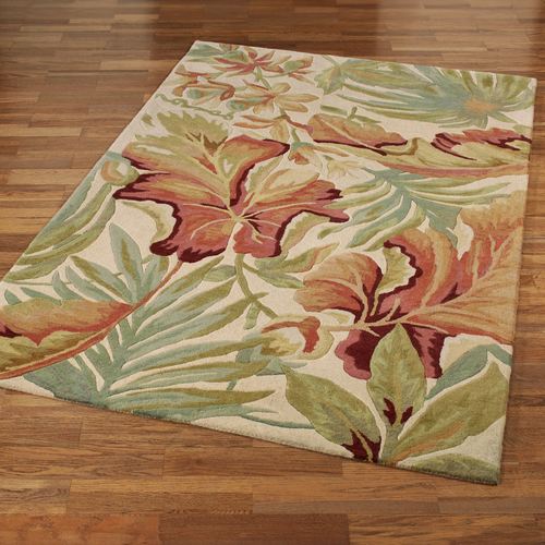 Paradise Foliage Round Rug Ivory Thumbnail Image