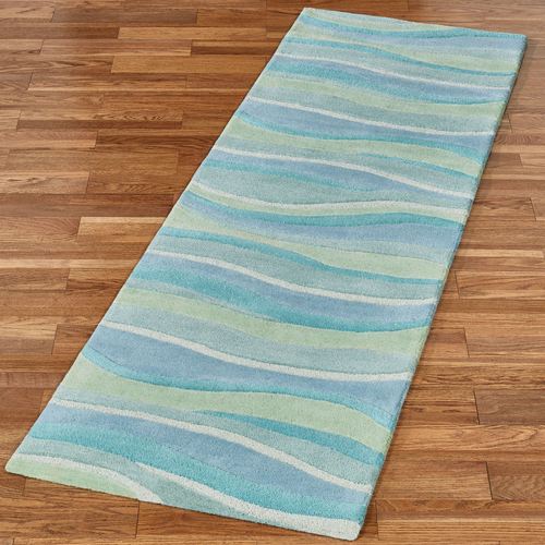 Seascapes Wave Design Coastal Rug Runner