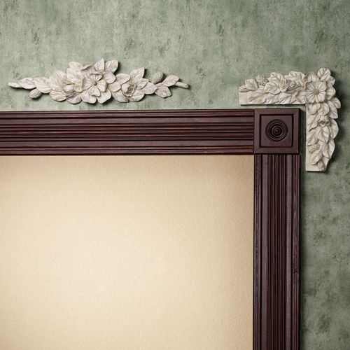 Magnolia Corner Wall Ornament Pair Ivory Pair Thumbnail Image