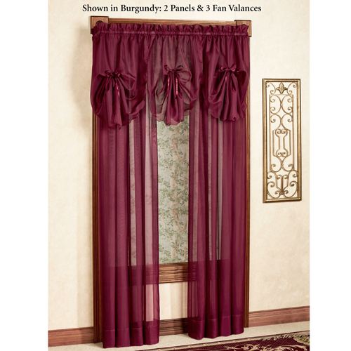 Emelia Sheer Fan Swag Valance 30 x 40 Thumbnail Image