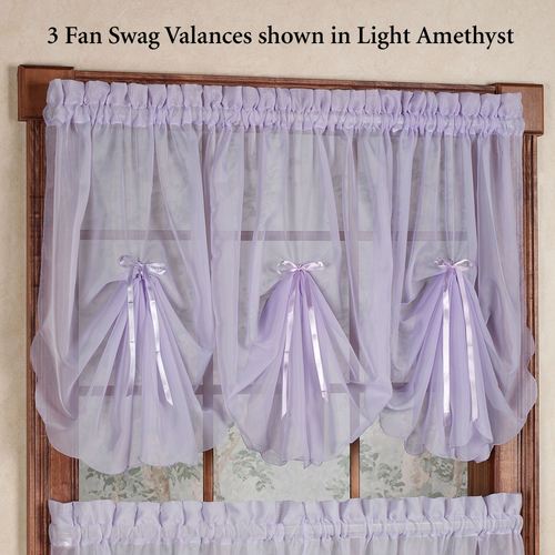Emelia Sheer Fan Swag Valance 30 x 40 Thumbnail Image