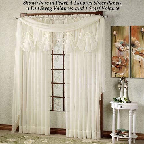 Emelia Sheer Fan Swag Valance 30 x 40 Thumbnail Image