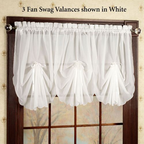 Emelia Sheer Fan Swag Valance 30 x 40 Thumbnail Image