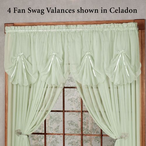 Emelia Sheer Fan Swag Valance 30 x 40 Thumbnail Image