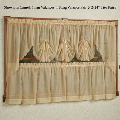 Emelia Sheer Fan Swag Valance 30 x 40 Thumbnail Image