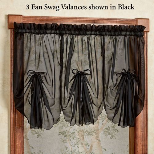 Emelia Sheer Fan Swag Valance 30 x 40 Thumbnail Image