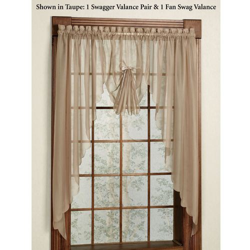 Emelia Sheer Swag Valance Pair 60 x 38 Thumbnail Image