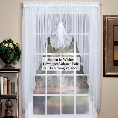 Emelia Sheer Swagger Valance Pair 90 x 63 Thumbnail Image