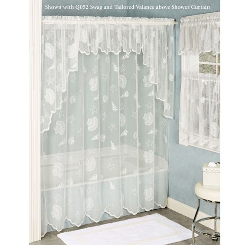 Seashells Lace Shower Curtain 72 x 72 Thumbnail Image