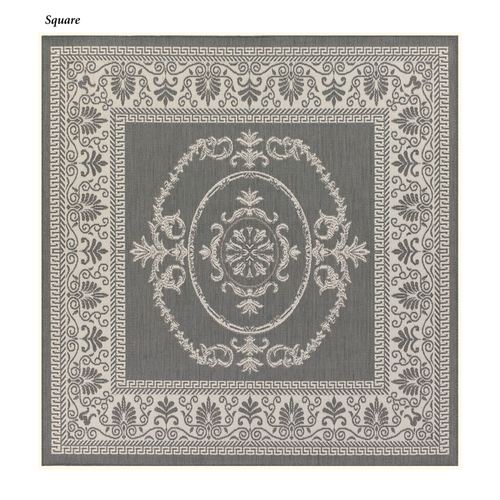 Antique Medallion Indoor Outdoor Area Rugs
