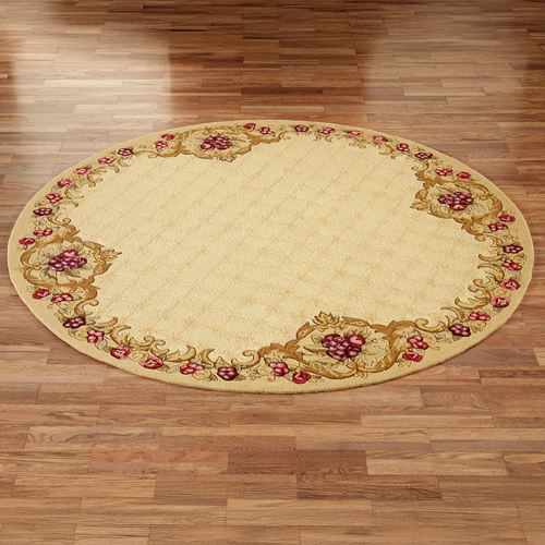 Wine and Roses Rectangle Rug Thumbnail Image