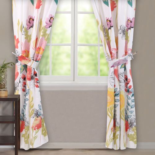 Watercolor Dream Tailored Curtain Pair Multi Cool 84 x 84 Thumbnail Image