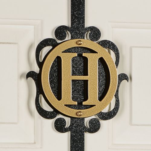 Overture Monogram Wreath Hanger Gold/Black Thumbnail Image
