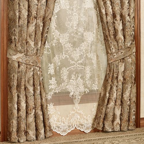 Bradshaw Wide Tailored Curtain Pair Natural 100 x 84 Thumbnail Image