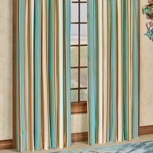 Island Paradise Wide Curtain Pair Glacier 100 x 84 Thumbnail Image