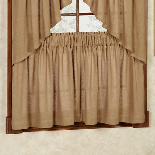 Burlap Tailored Tier Pair Natural Thumbnail Image