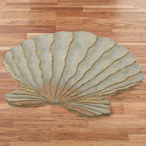 Fluted Scallop Seashell Shaped Wool Rugs