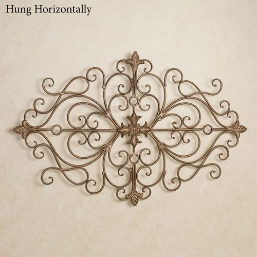 Ansovino Scrolling Wall Grille Antique Gold Thumbnail Image