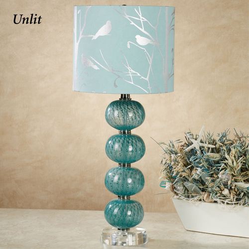 Baccus Table Lamp Teal Each with LED Bulb Thumbnail Image