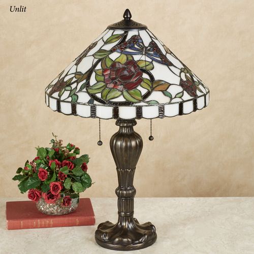 Rose Amour Table Lamp Multi Jewel Each with LED Bulbs Thumbnail Image
