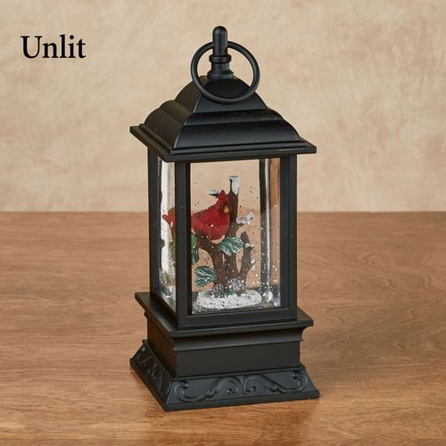 Cardinal Lighted Water Lantern Black Thumbnail Image
