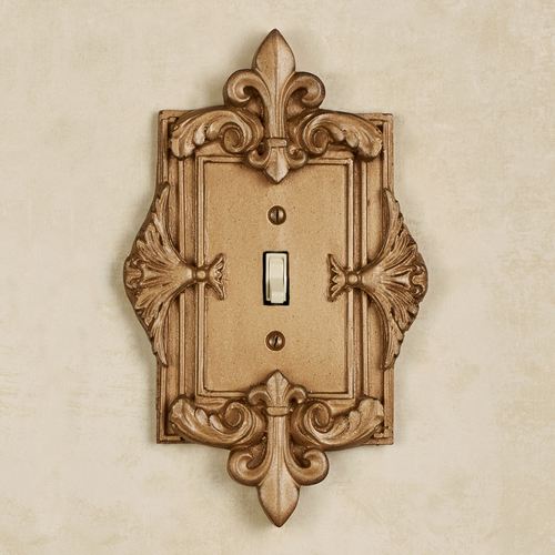 Fleurance Single Switch Aged Gold Thumbnail Image