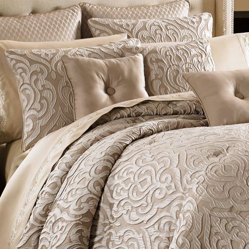 Astoria Scroll Comforter Set Sand Thumbnail Image