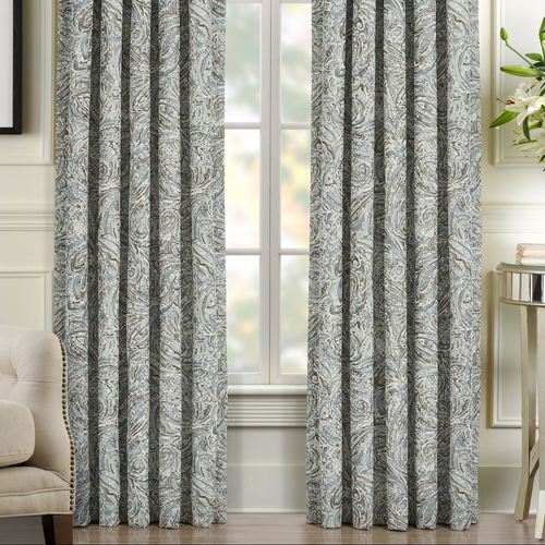 Giovanni Wide Tailored Curtain Pair Glacier 100 x 84 Thumbnail Image