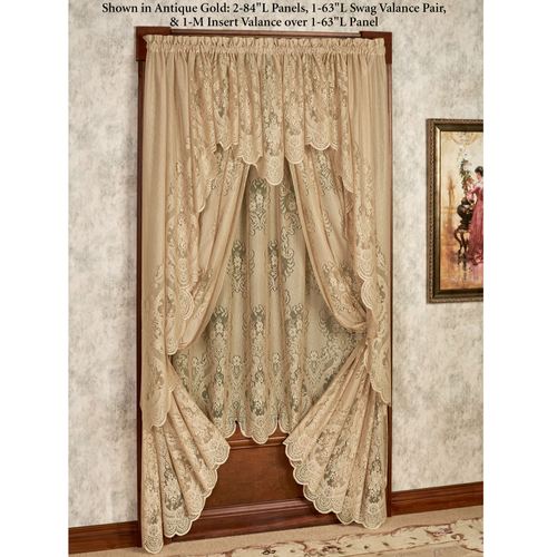 Vanessa Long Swag Valance Pair 72 x 63 Thumbnail Image