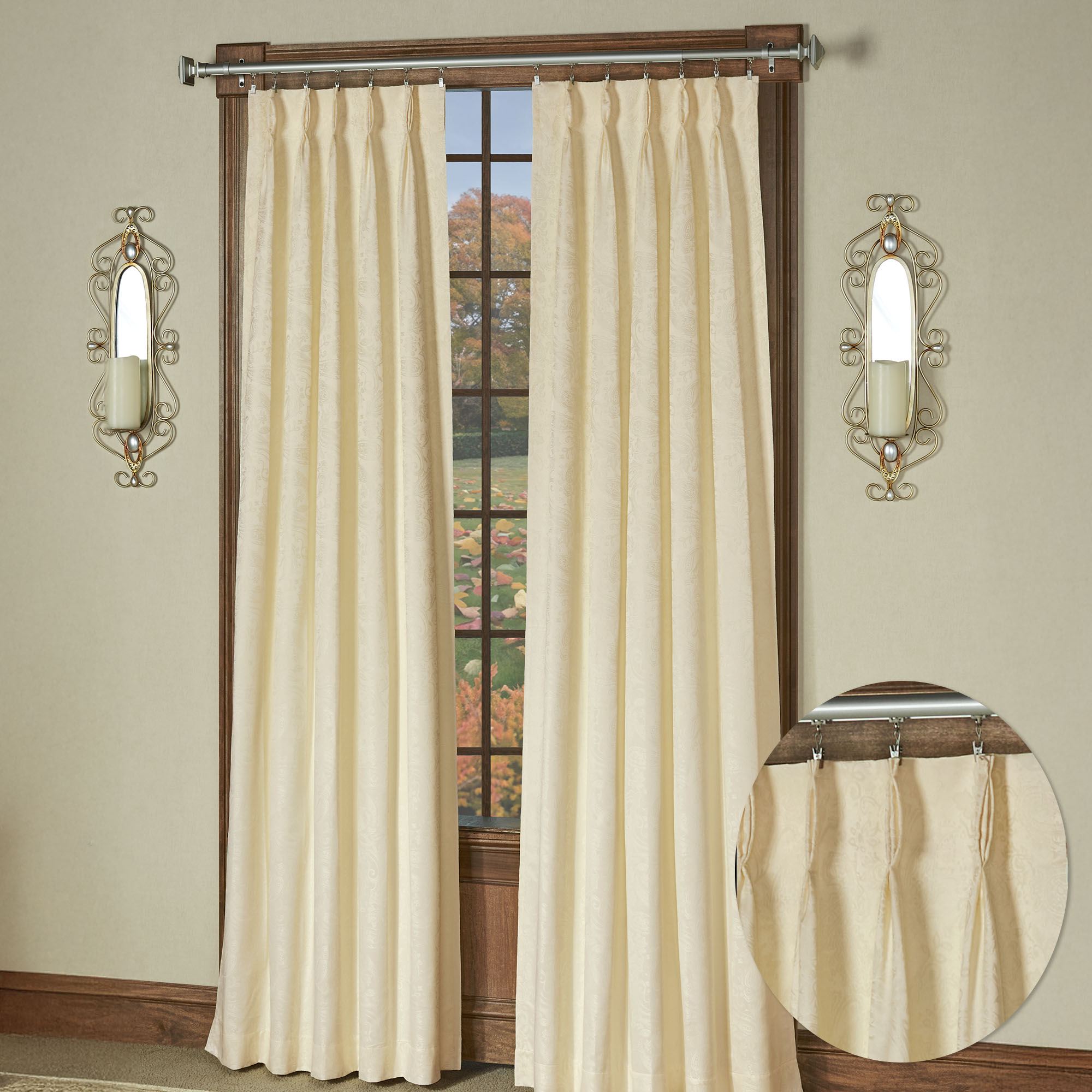 Gabrielle Pinch Pleat Thermal Room Darkening Curtains
