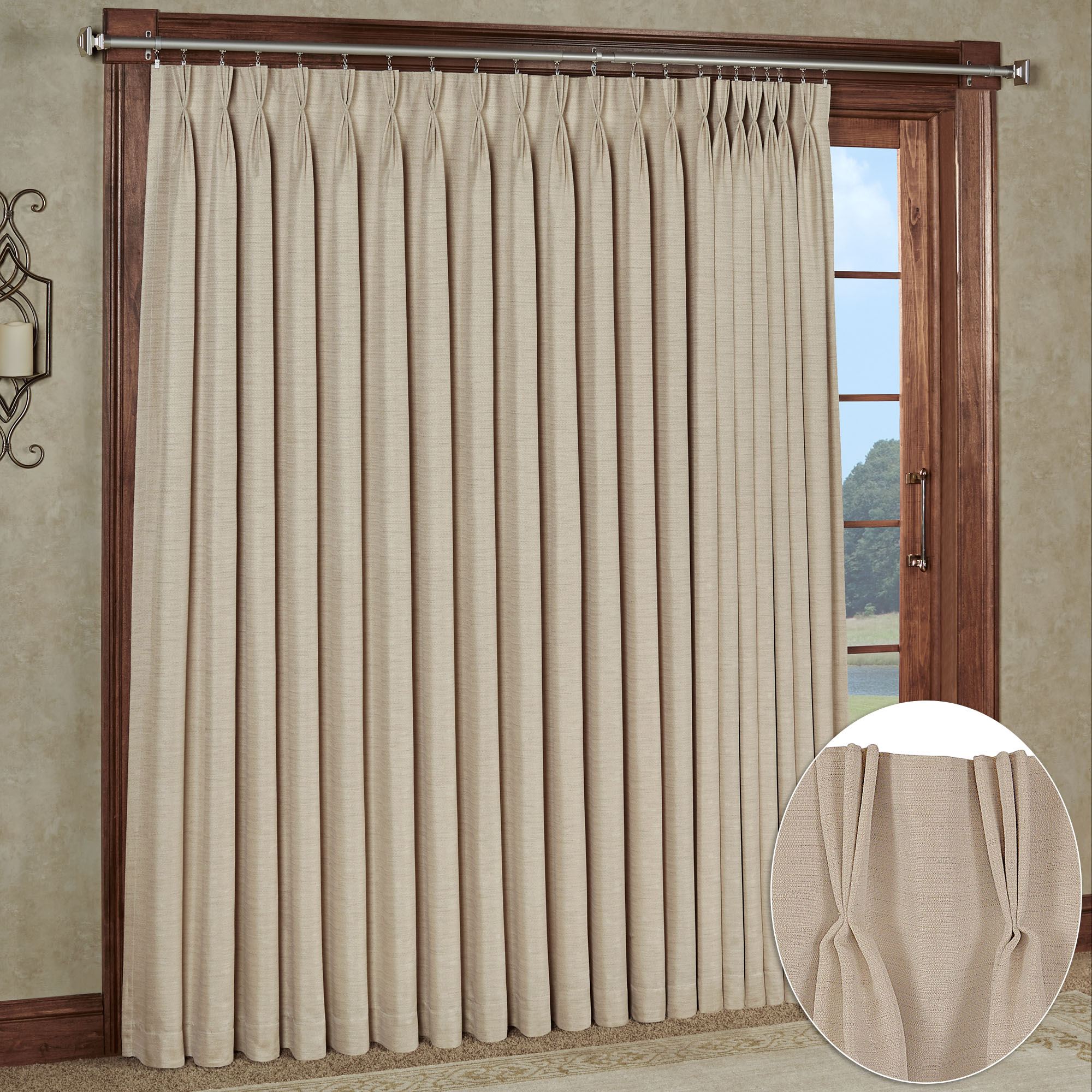 Marshfield Drapery Energy Efficient Extra Wide Width Pinch Pleat Curtains