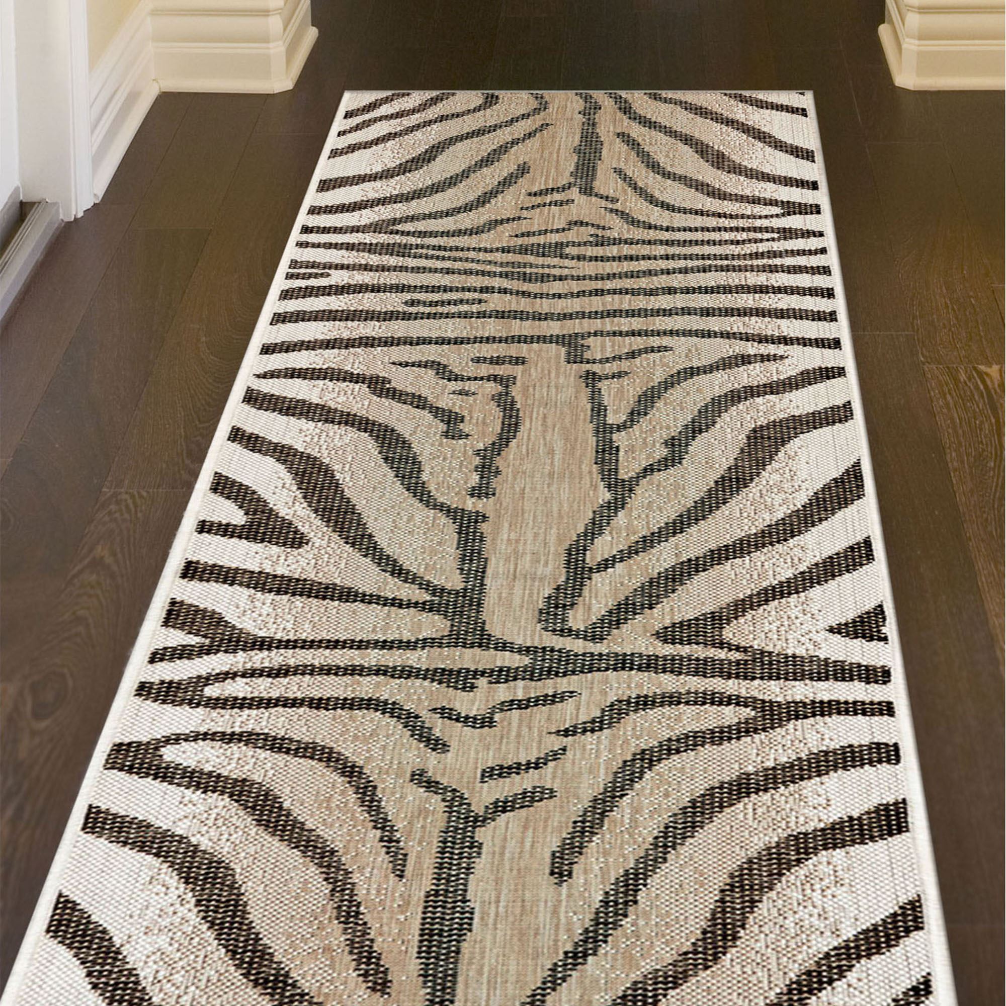 Selous Zebra Print Indoor Outdoor Rugs