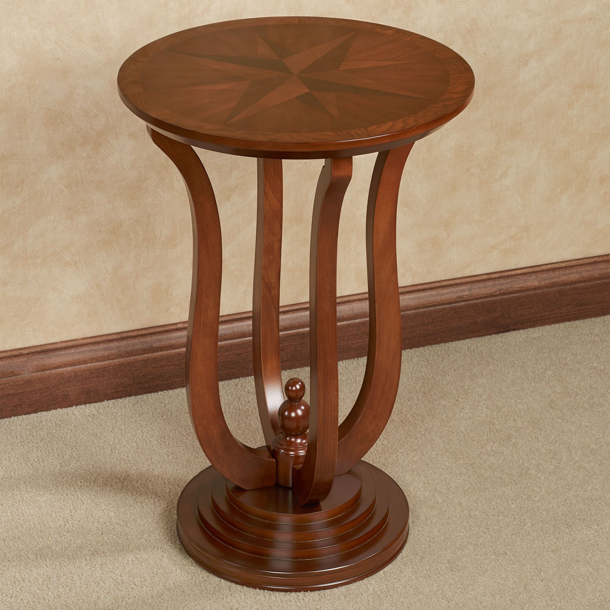 Small Cherry Wood Accent Table at Zoe Nixon-smith blog