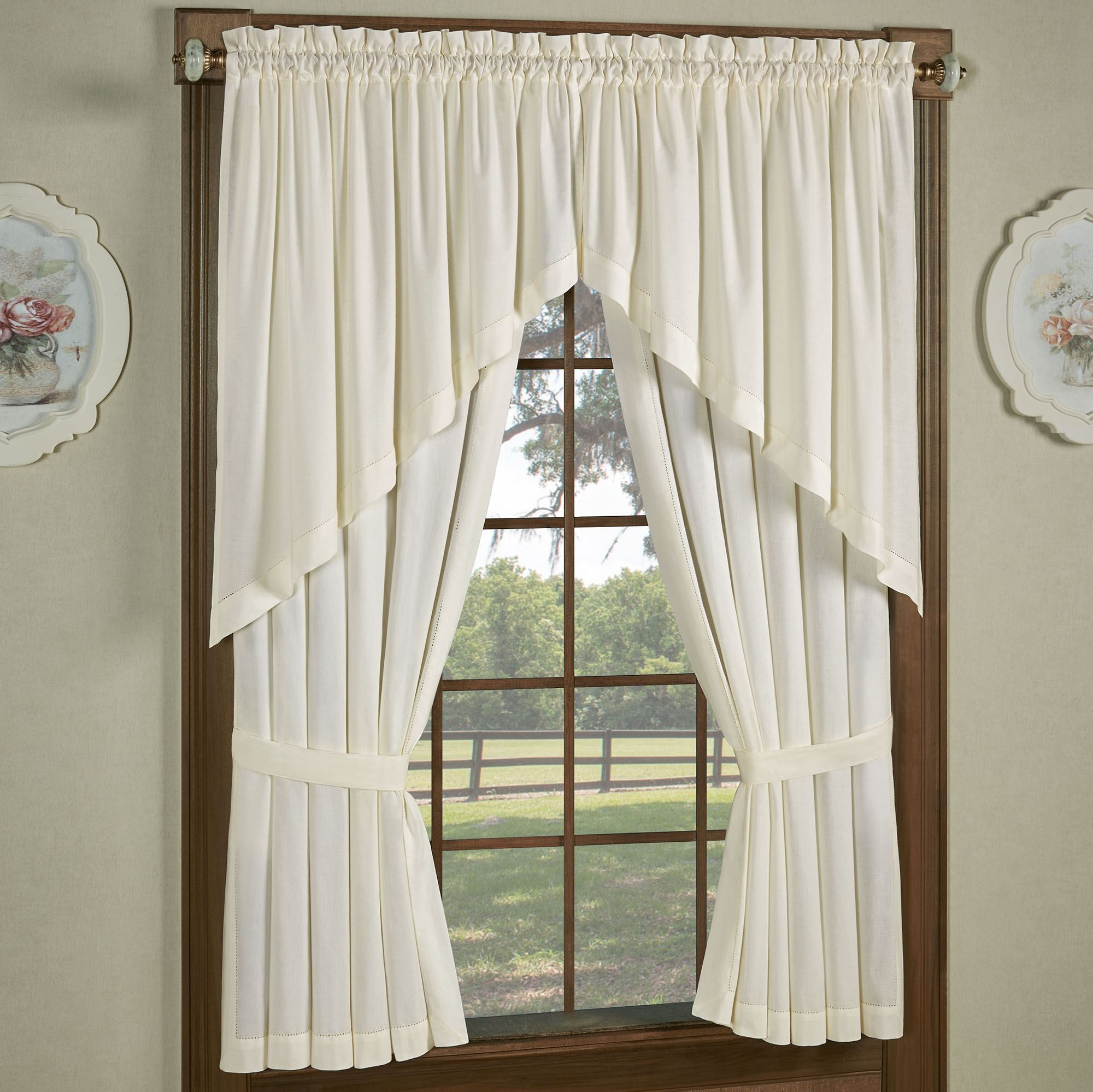 Window Cotain Kenton Solid Color Cotton Curtain Window Treatment
