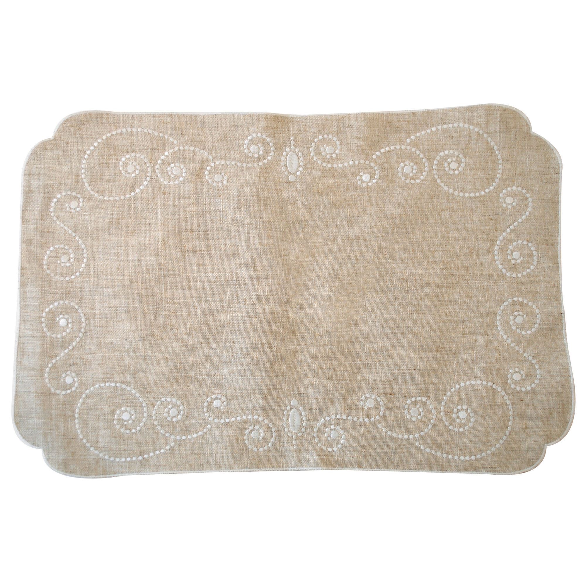 Lenox French Perle Cotton Linen Tablecloth - Thumbnail 2