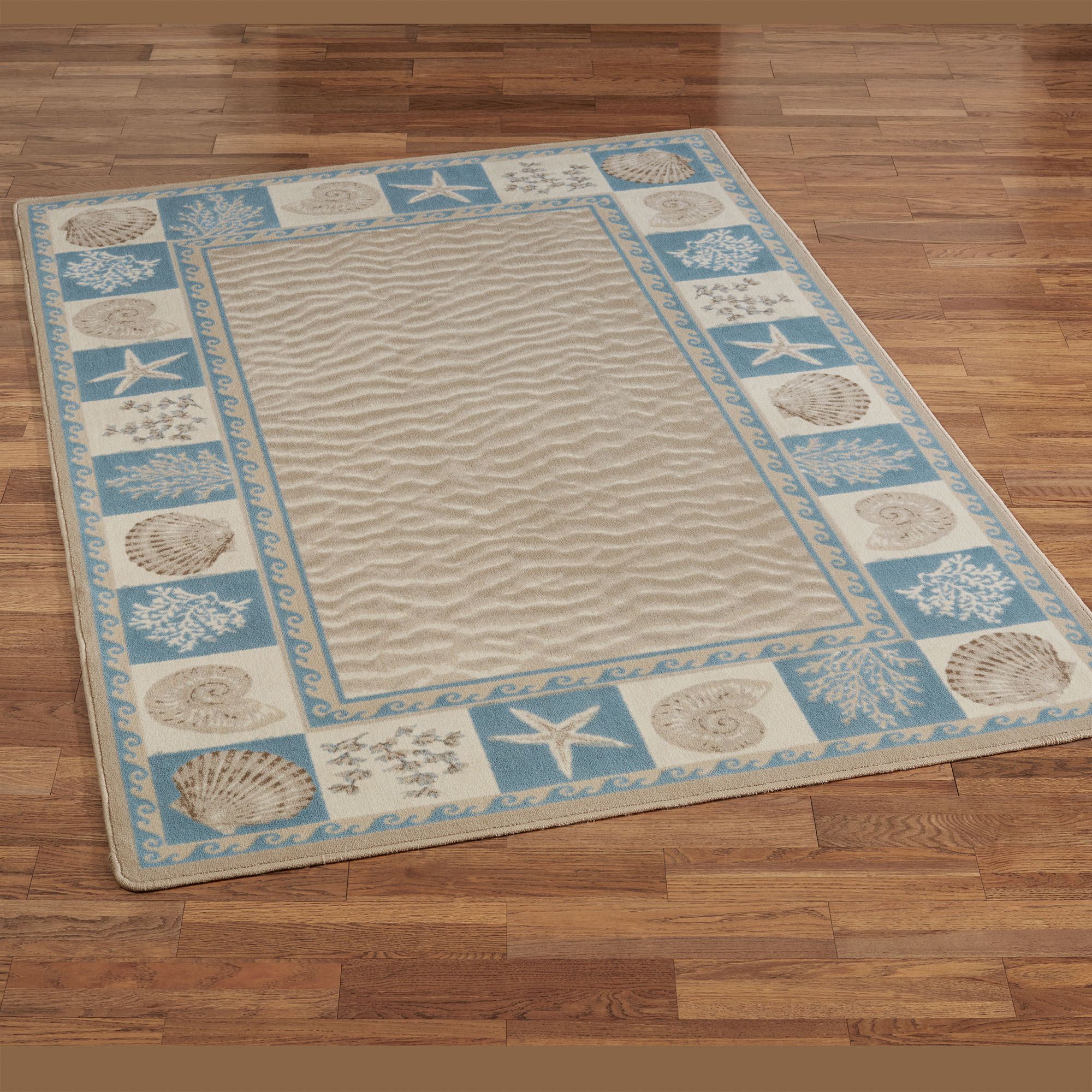 Sandy Shore Seashell Coastal Area Rugs from Milliken Carpets
